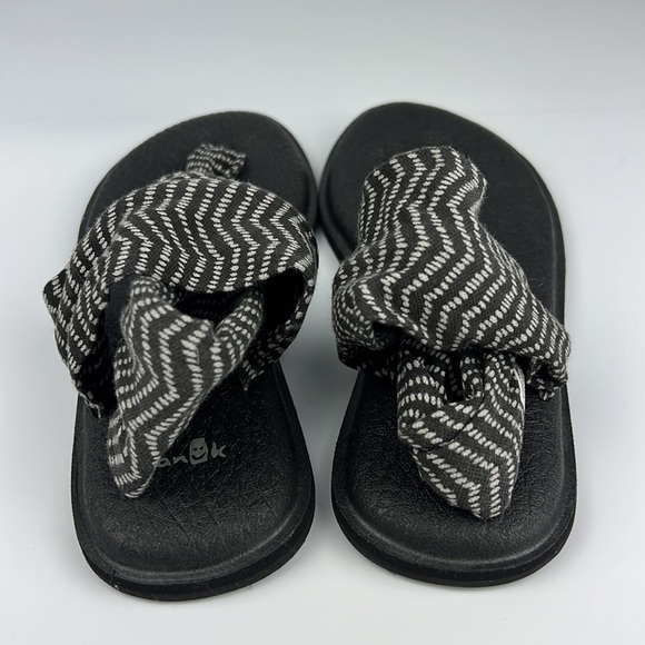 Sanuk Women's Yoga Mat Sling Flip flops Sz: 8 - Picture 4 of 9